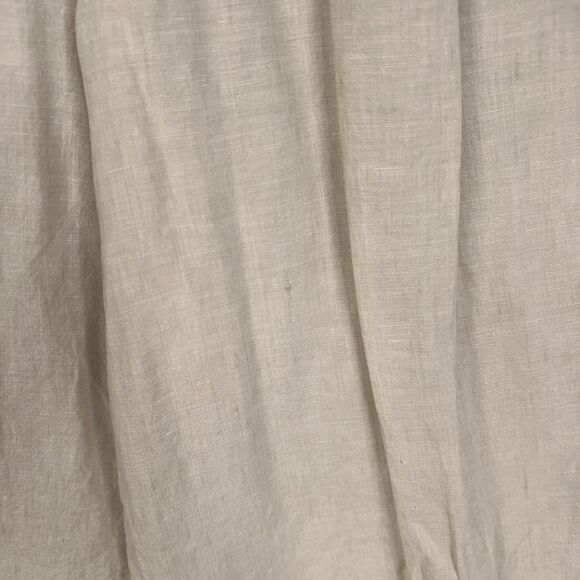 GAP Pants Womens 12 Beige Linen Wide Leg Culottes Cropped Pleated Minimal Resort - Picture 5 of 16